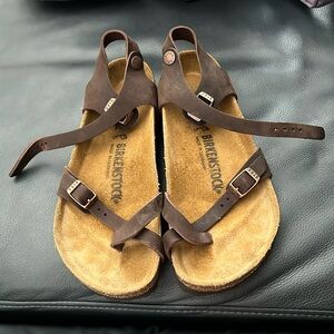 Birkenstock Taormina waxy leather sandal